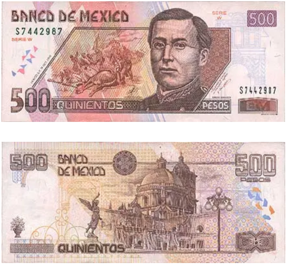 Money makes the world go 'round: From Dollars to Mexican Pesos.